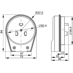 Вилка ВШ для электрической плиты  Rexant 11-8519