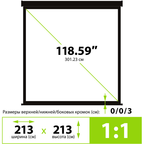 Экран Cactus CS-PSW-213X213-BK