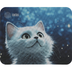 Коврик для мыши Cactus White Cat CS-MPC-P06XS