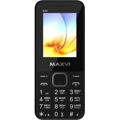 Мобильный телефон Maxvi K29 + ЗУ WC-112 (черный)
