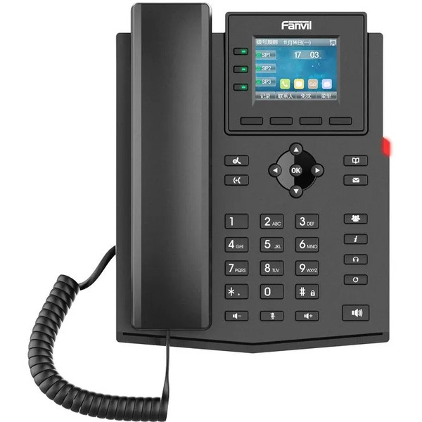 Телефон IP Fanvil X303-2 Wire черный