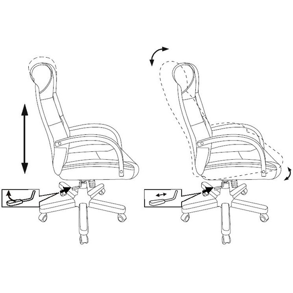 Кресло Бюрократ T-9928WALNUT/ECO-B (черный)