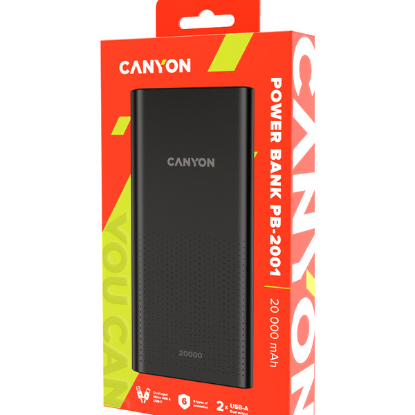 Портативное зарядное устройство CANYON CNE-CPB2001B