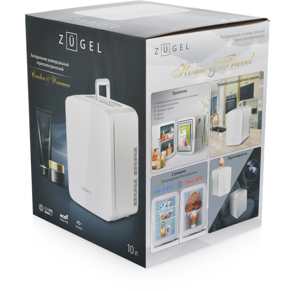 Холодильник для косметики ZUGEL ZCR-003W (белый)