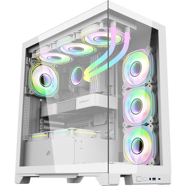 Корпус 1stPlayer Mi8 MI8-WH-3FC7R-W-1FC7-W (белый)