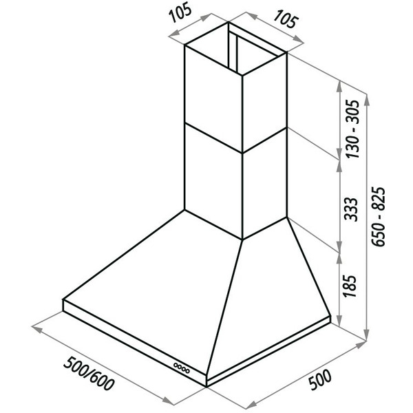 ВЫТЯЖКА MAUNFELD AIRE 60 НЕРЖАВЕЙКА