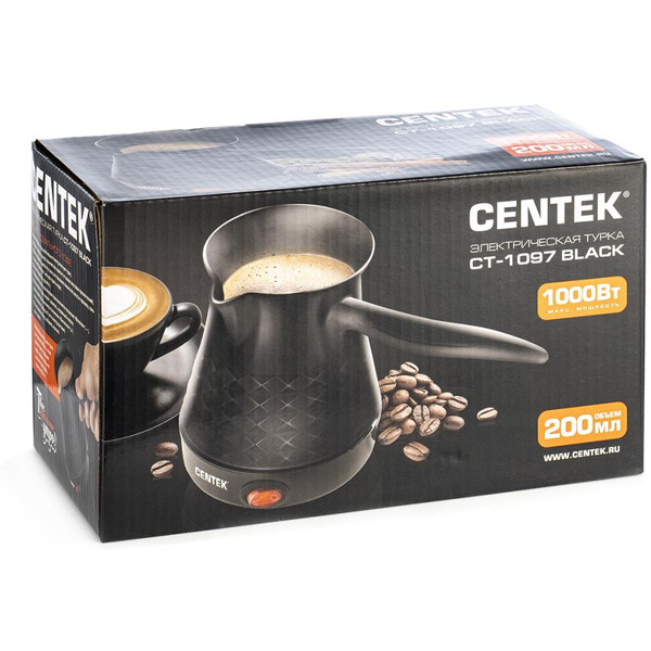 Электрическая турка CENTEK CT-1097 (черный)