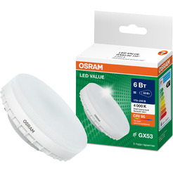 Лампа светодиодная OSRAM GX53 6W 4000K