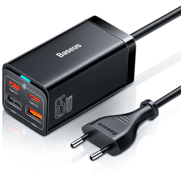 Сетевое зарядное устройство Baseus GaN3 Pro Desktop Fast Charger 2C+2U 65W CCGP040101 Black