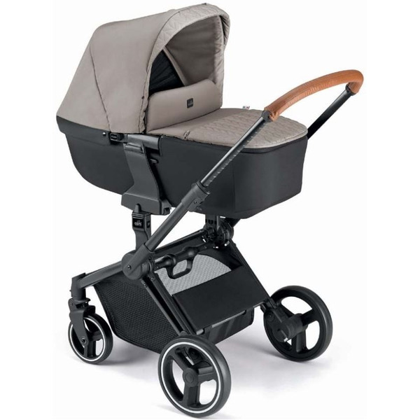 Универсальная коляска CAM Next Evo (3 в 1, бежевый-черный/черная рама)