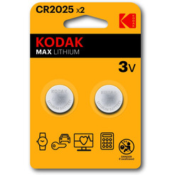 Батарейка литиевая Kodak CR2025-2BL 30417670-RU1