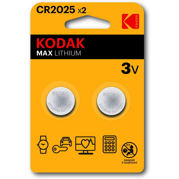 Батарейка литиевая Kodak CR2025-2BL 30417670-RU1