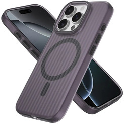 Задняя накладка CASE Translucent Strip Apple iPhone 16 Pro (черный)