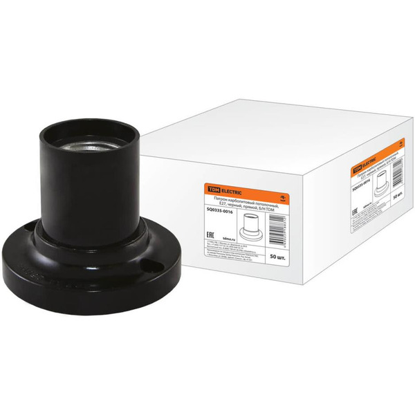Патрон карболитовый потолочный прямой TDM ELECTRIC SQ0335-0016