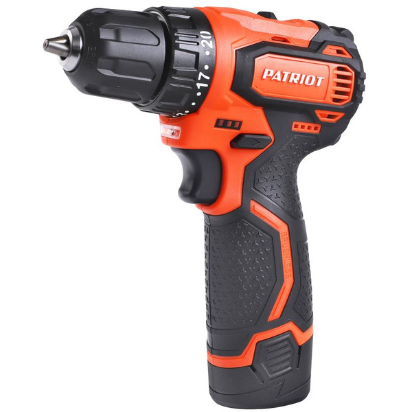 Дрель-шуруповерт PATRIOT BR 367Li (180201367) с 2-мя АКБ и ЗУ
