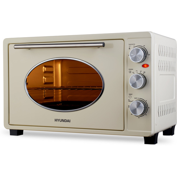 Мини-печь Hyundai MIO-HY084 (бежевый/хром)