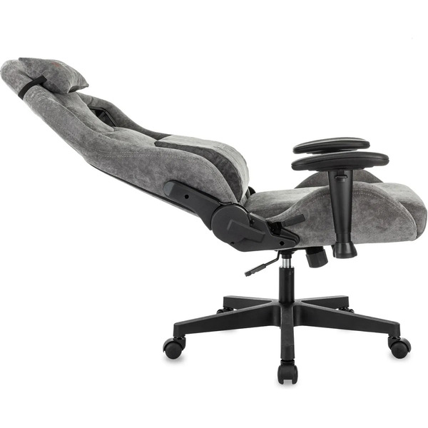 Кресло игровое Zombie Ghost Fabric (серый)