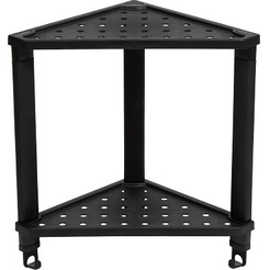 Полка угловая подвесная 2-х ярусная VIOLET VIKEA 787207 (черный)