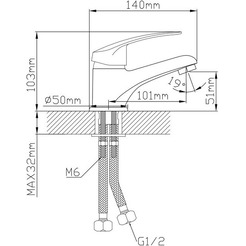 Смеситель AV Engineering AVSHU1-A130-110