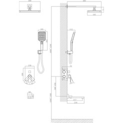 Душевая система A-Five A5-1156