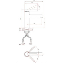 Смеситель для умывальника A-Five A5-1021