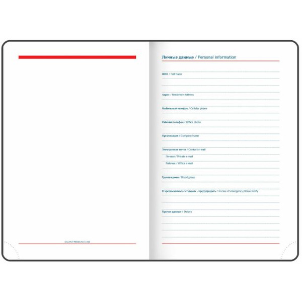 Ежедневник GALANT недатированный Ritter 114464 (черный)