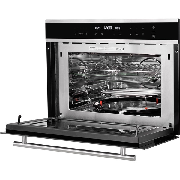 Встраиваемый компактный духовой шкаф с СВЧ WEISSGAUFF OE 445