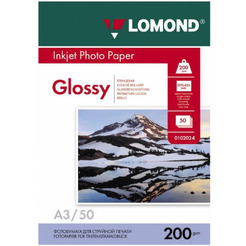 Фотобумага Lomond INK JET 200/A3/50 Глянцевая 102024
