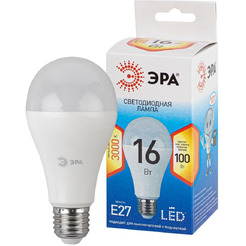Лампа светодиодная ЭРА QX LED-16 Ват-A60-2700K-E27  (арт.A60-19W-827-E27) 10/100