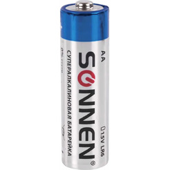 Батарейки SONNEN 10шт, Super Alkaline, АА (LR6,15А)