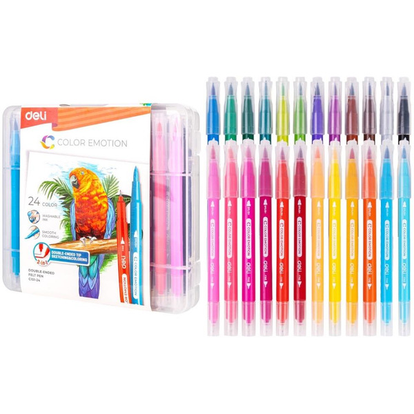 Фломастеры DELI C15124