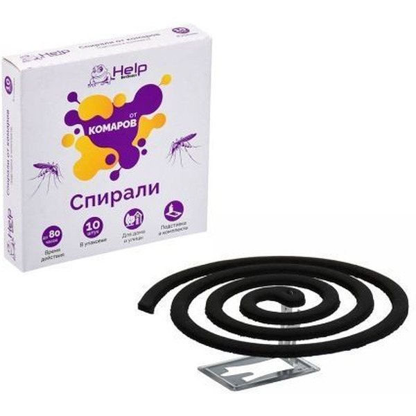 Спирали от комаров HELP 80230 10 шт