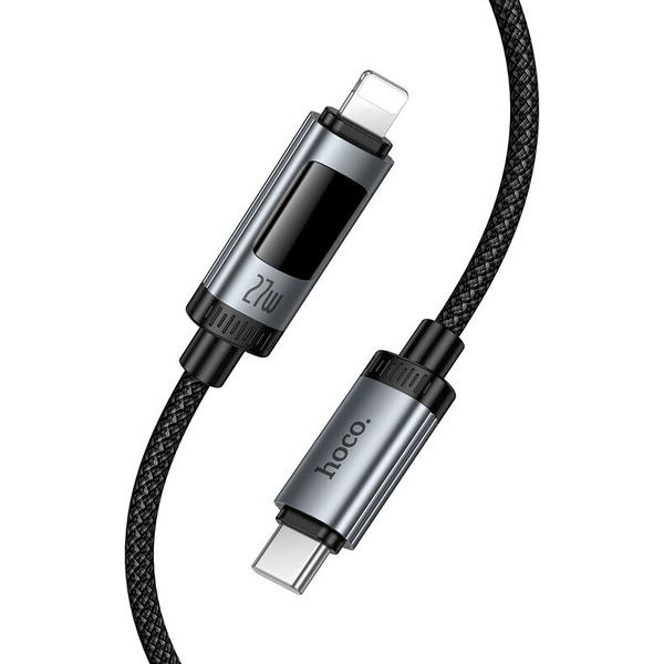 Зарядный кабель Hoco U148 Type-C-Lightning (1.2м, черный)