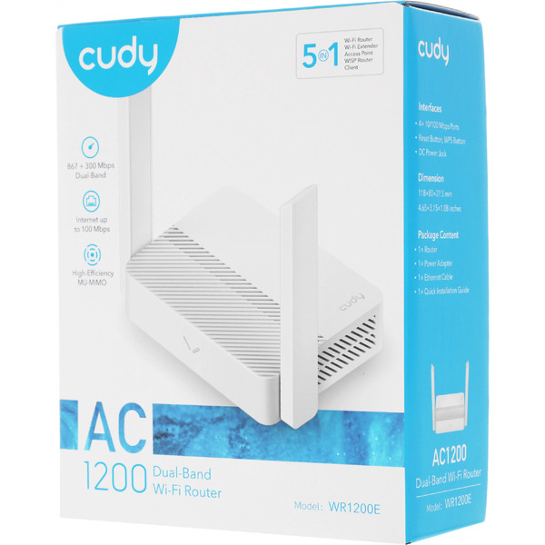 Wi-Fi роутер Cudy WR1200E