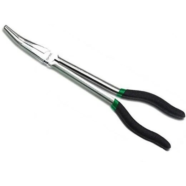 Длинногубцы TOPTUL DFAH1211 (280мм изогнутые 45°)