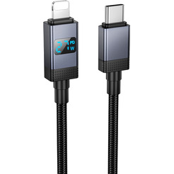 Зарядный кабель Hoco X118 Generous PD27W (черный)