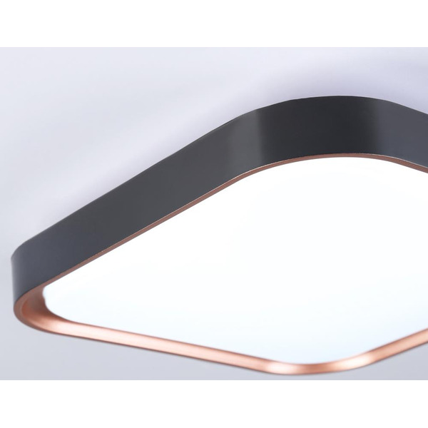 Потолочный светодиодный светильник Ambrella Light FZ1265 BK/PGD