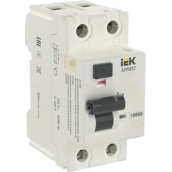 Дифференциальный автомат IEK 2P 63А 30мА тип AC AR-R10N-2-063C030