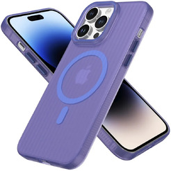 Задняя накладка CASE Translucent Strip Apple iPhone 14 Pro Max (синий)