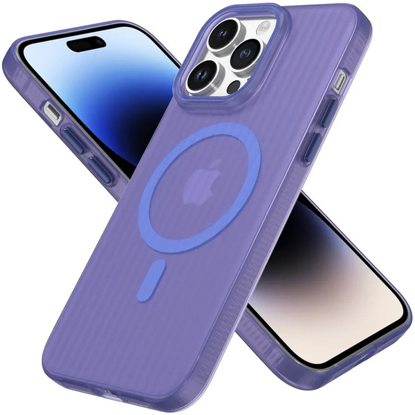 Задняя накладка CASE Translucent Strip Apple iPhone 14 Pro Max (синий)