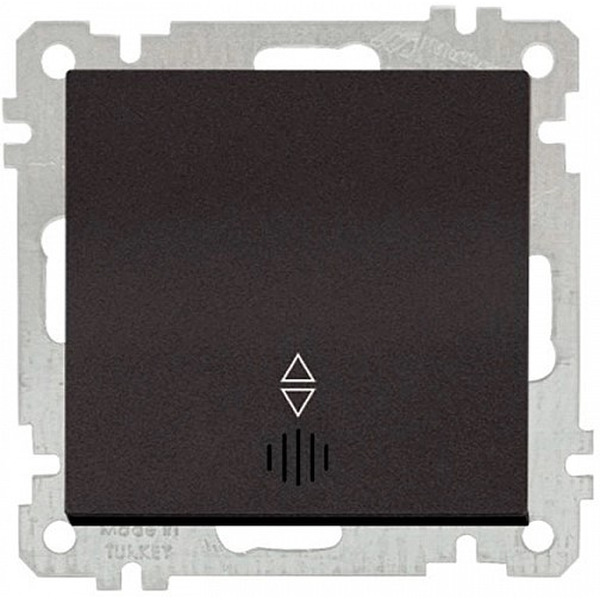 Выключатель с подсветкой Mutlusan 2100-415-0184 черный мат (21 серия)