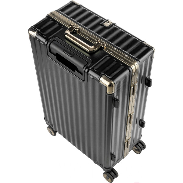 Чемодан DoubleW E087# (M,черный)