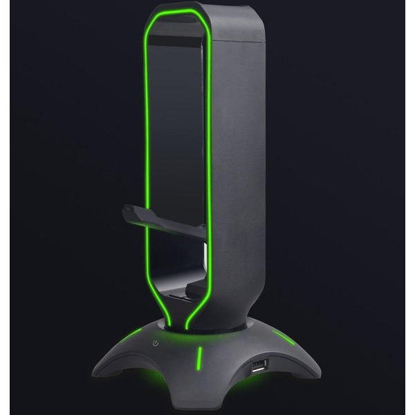 Подставка для наушников с USB-концентратором Evolution HS01HR