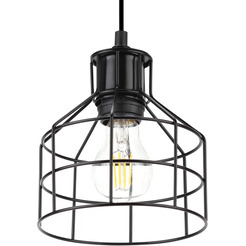 Светильник подвесной ЭРА PL9 BK Б0037456