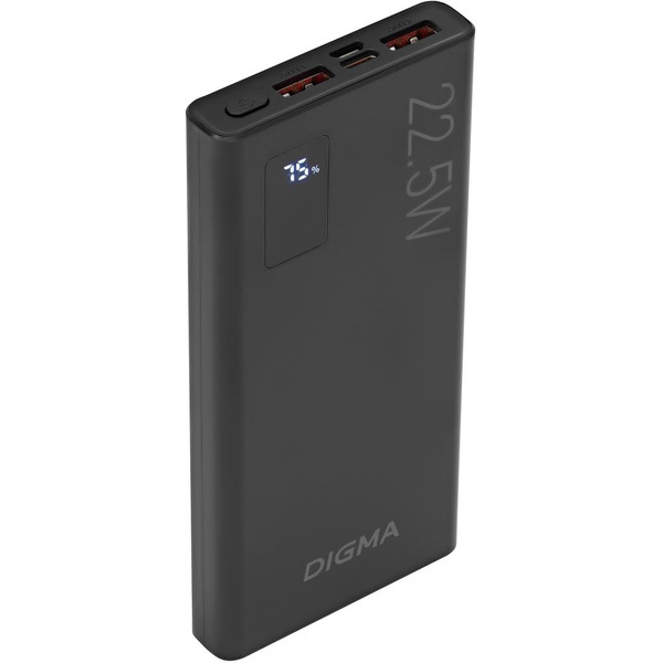 Портативное зарядное устройство Digma DGPF10A 10000mAh (черный)
