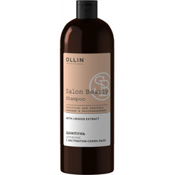 Шампунь Ollin Professional Salon Beauty с экстрактом семян льна, 1000 мл