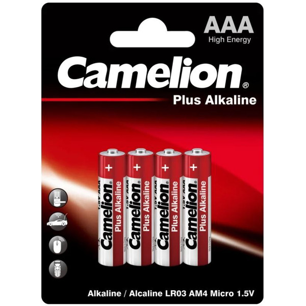 Батарейка Camelion LR03 Plus Alkaline LR03-BP4