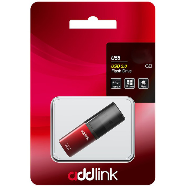 USB Flash Addlink U55 16GB (черный/красный)