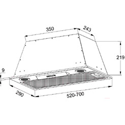 Кухонная вытяжка Korting KHI 6755 W