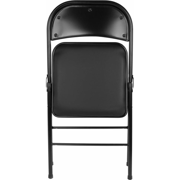 Стул складной BRABIX Golf Plus CF-003 КОМФОРТ (черный каркас, кожзам черный) 533026